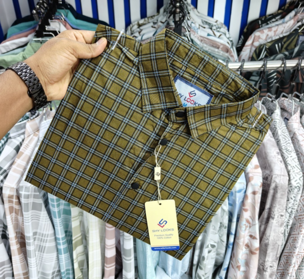 Pure Cotton Full Sleeve Check Shirt | STV002